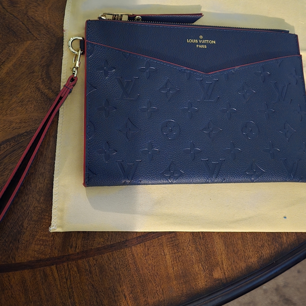 Louis Vuitton Blue Monogram Clutch